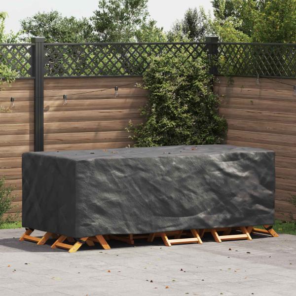 ARDEBO.de - Gartenmöbelabdeckung Schwarz 229 x 113 x 73 cm 210D