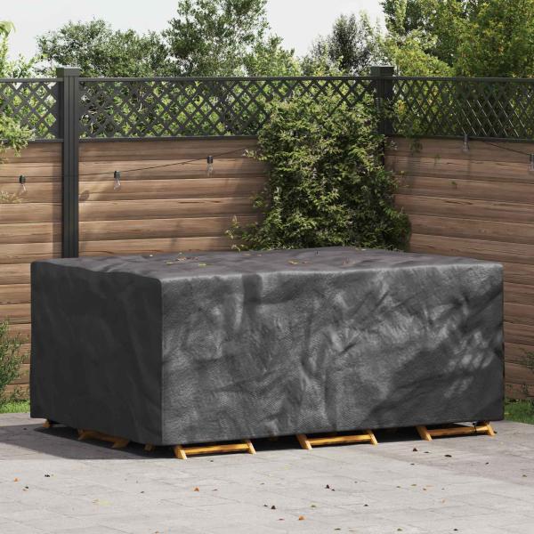 ARDEBO.de - Gartenmöbelabdeckung Schwarz 230 x 165 x 80 cm 600D