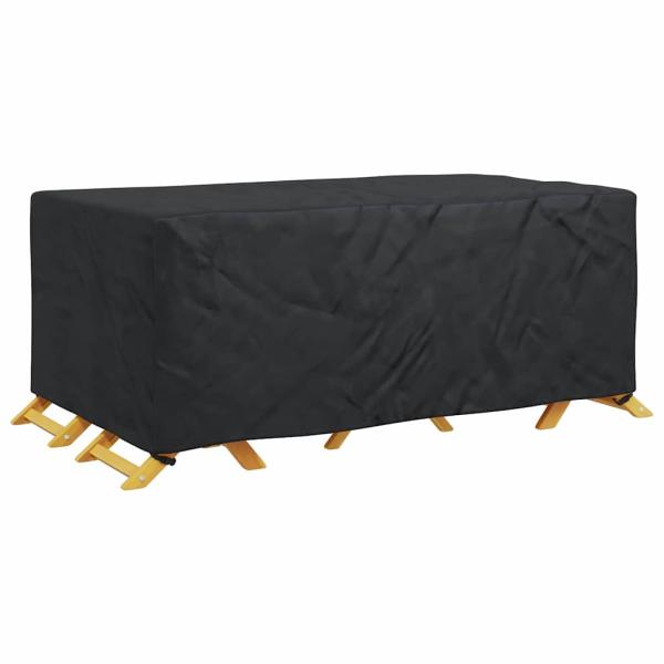 Gartenmöbelabdeckung Schwarz 240 x 110 x 70 cm 210D