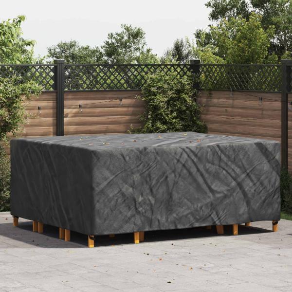 ARDEBO.de - Gartenmöbelabdeckung Schwarz 250 x 210 x 70 cm 420D