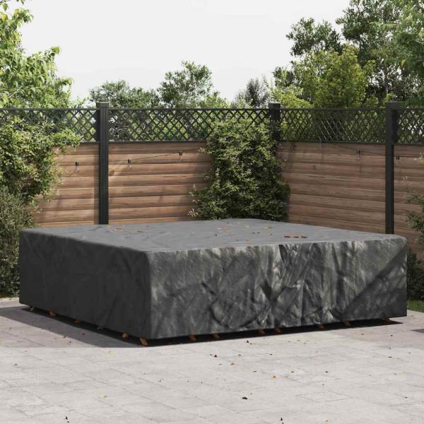 ARDEBO.de - Gartenmöbelabdeckung Schwarz 260 x 260 x 90 cm 210D
