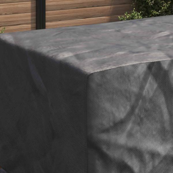 Gartenmöbelabdeckung Schwarz 270 x 110 x 70 cm 600D