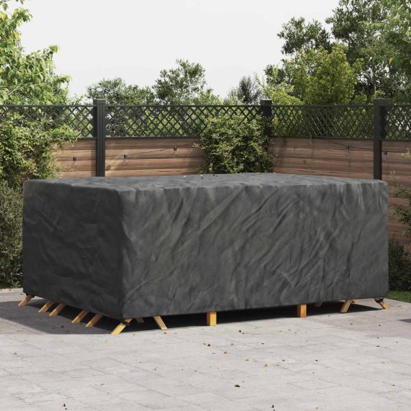 ARDEBO.de - Gartenmöbelabdeckung Schwarz 280 x 204 x 106 cm 600D