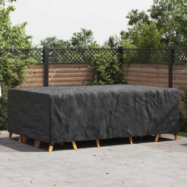 ARDEBO.de - Gartenmöbelabdeckung Schwarz 300 x 200 x 90 cm 210D