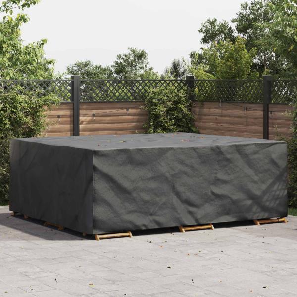 ARDEBO.de - Gartenmöbelabdeckung Schwarz 300 x 250 x 70 cm 420D
