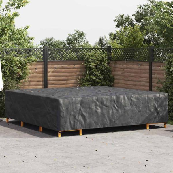ARDEBO.de - Gartenmöbelabdeckung Schwarz 300 x 300 x 70 cm 210D