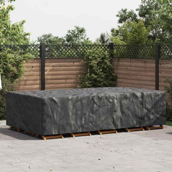 ARDEBO.de - Gartenmöbelabdeckung Schwarz 305 x 190 x 85 cm 420D