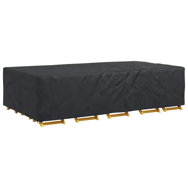 Gartenmöbelabdeckung Schwarz 315 x 180 x 74 cm 210D