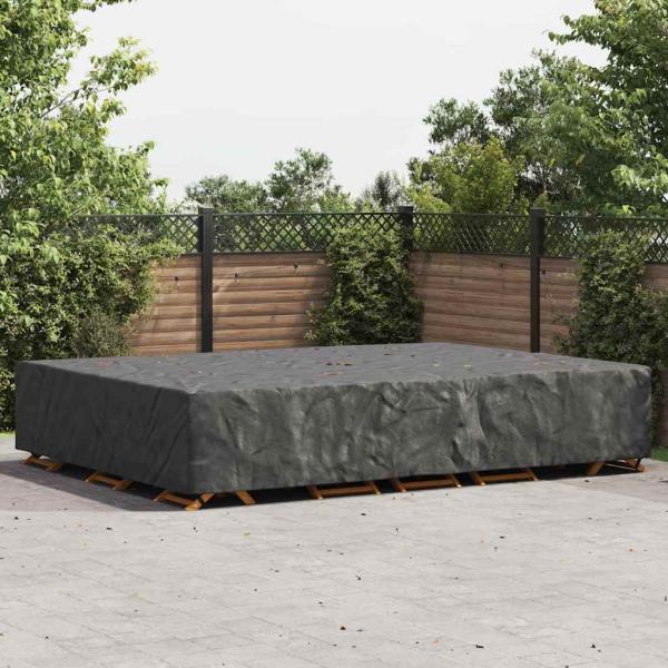 ARDEBO.de - Gartenmöbelabdeckung Schwarz 350 x 260 x 90 cm 210D