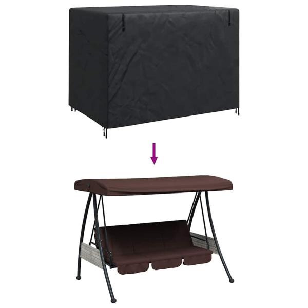 Hollywoodschaukel-Abdeckung 220 x 125 x 170 cm