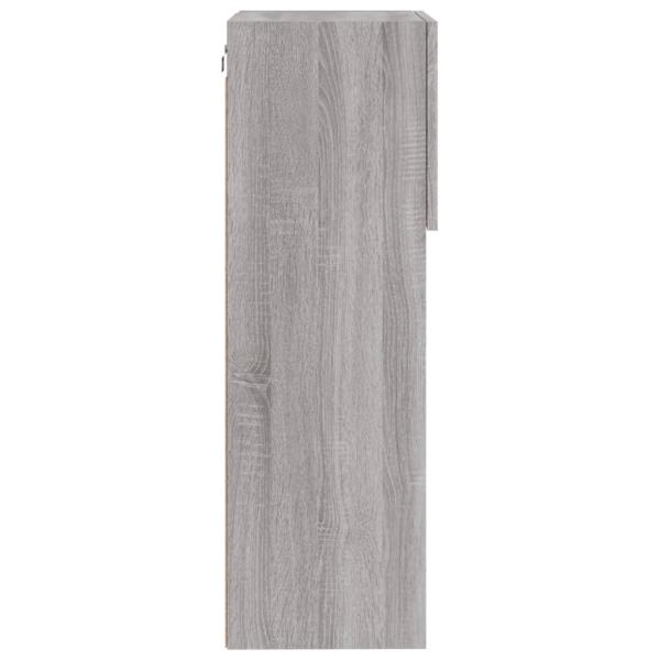 TV-Schränke mit LED-Leuchten 2 Stk. Grau Sonoma 40,5x30x90 cm