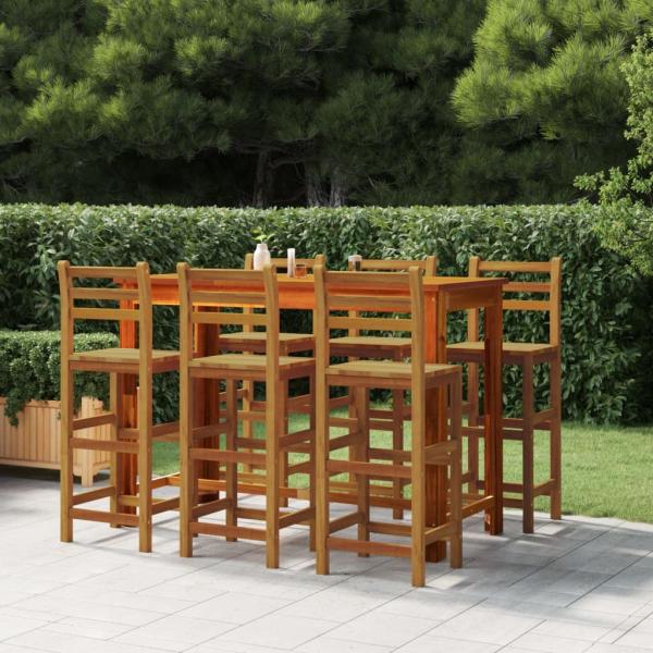 ARDEBO.de - Barhocker 6 Stk. Massivholz Akazie