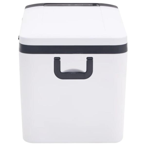 ARDEBO.de - Kühlbox mit Griff und Adapter Schwarz und Weiß 18 L PP & PE