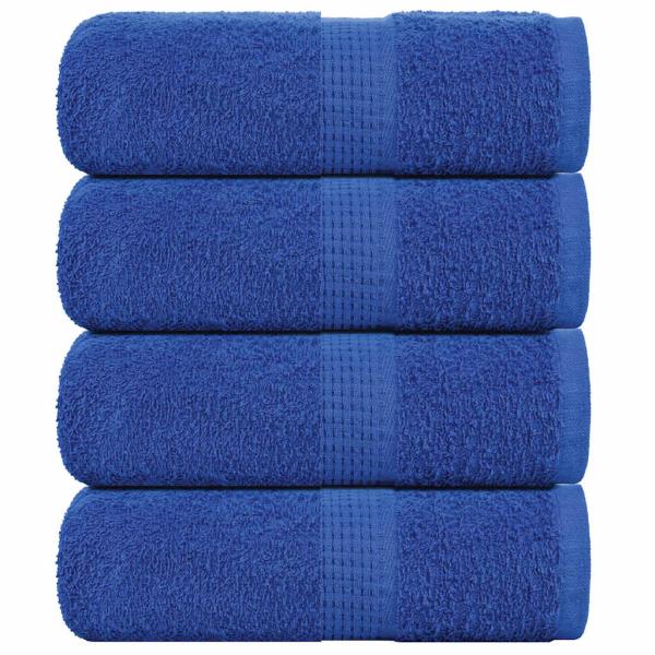 ARDEBO.de - Waschhandtücher 4-tlg. FROGN Blau 30x30 cm 100% Baumwolle