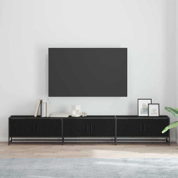 ARDEBO.de - TV-Schränk Schwarze Eiche 240 x 35 x 41 cm Holzwerkstoff