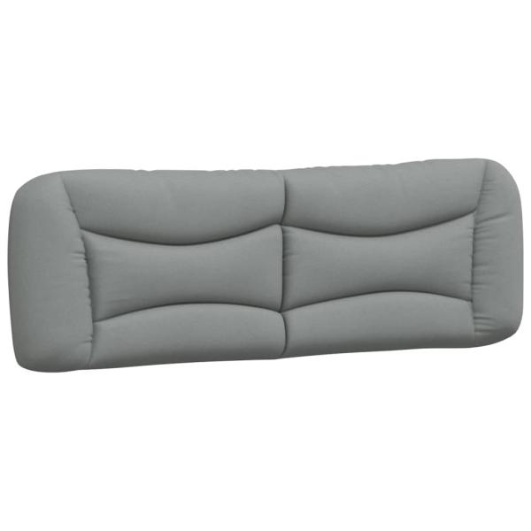Kopfteil-Kissen "Hvar" Hellgrau 152 cm Stoff