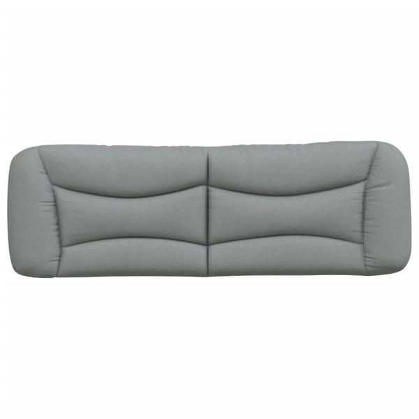 Kopfteil-Kissen "Hvar" Hellgrau 152 cm Stoff