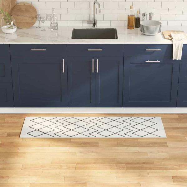 ARDEBO.de - Küchenmatte Geometric Geometrisch 45 x 150 cm Samt