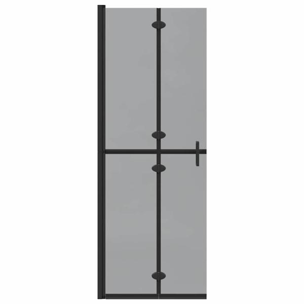 Walk-in Duschwand Schwarz und dunkel-transparent 70 x 190 cm