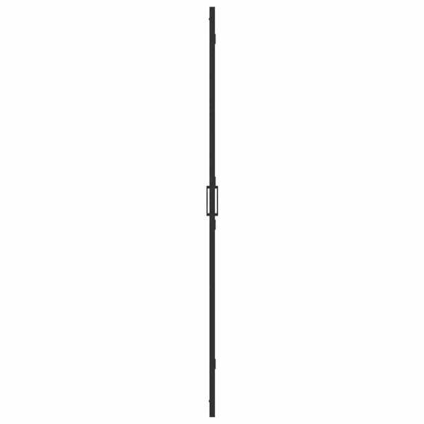 Walk-in Duschwand Schwarz und dunkel-transparent 70 x 190 cm