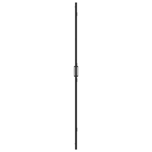 Walk-in Duschwand Schwarz und dunkel-transparent 80 x 190 cm