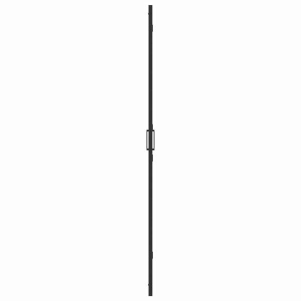 Walk-in Duschwand Schwarz und dunkel-transparent 90 x 190 cm