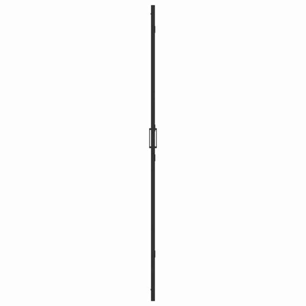 Walk-in Duschwand Schwarz und dunkel-transparent 120 x 190 cm