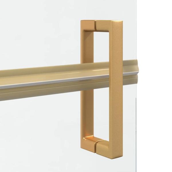 Walk-in Duschwand Sonstiges Golden und Transparent 80 x 190 cm