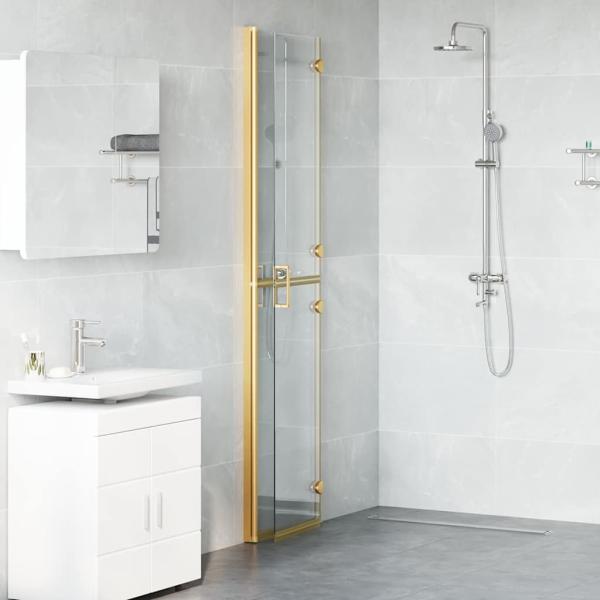 Walk-in Duschwand Sonstiges Golden und Transparent 90 x 190 cm