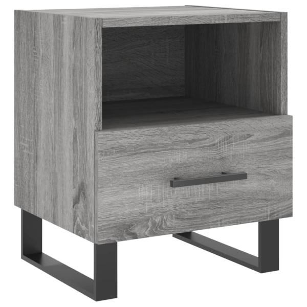 Nachttisch Grau Sonoma 40x35x47,5 cm Holzwerkstoff