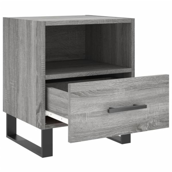 Nachttisch Grau Sonoma 40x35x47,5 cm Holzwerkstoff
