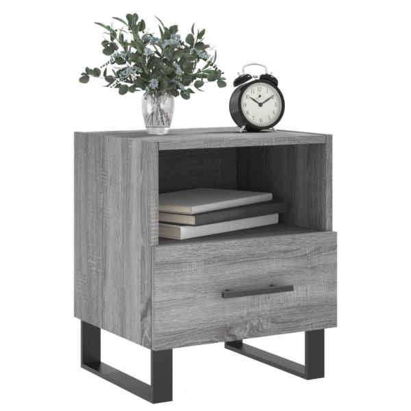 Nachttisch Grau Sonoma 40x35x47,5 cm Holzwerkstoff