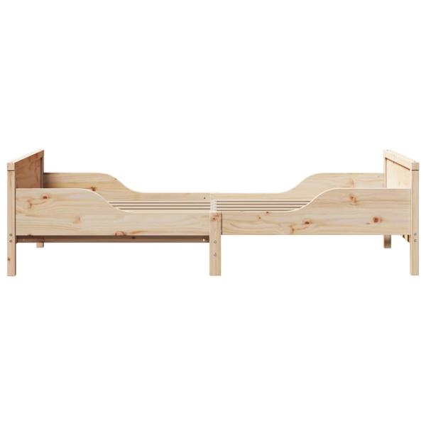 Ausziehbares Bettgestell für Kinder Braun 80 x 130 / 165 / 200 cm