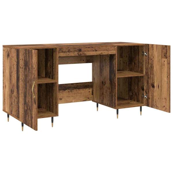 Schreibtisch mit Regal Altholz 140 x 50 x 75 cm Holzwerkstoff