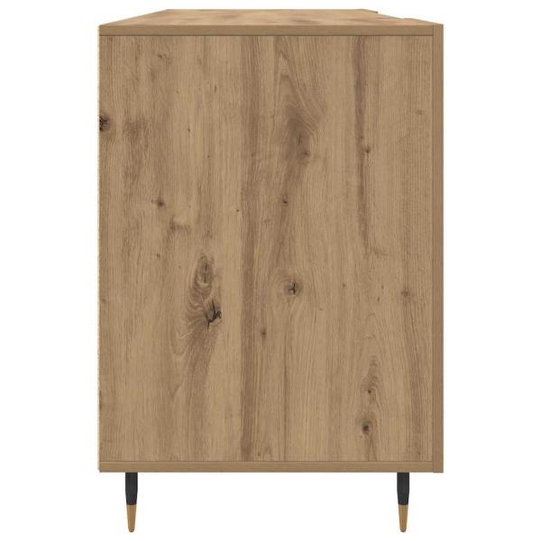Schreibtisch Eiche handwerklich 140 x 50 x 75 cm Holzwerkstoff