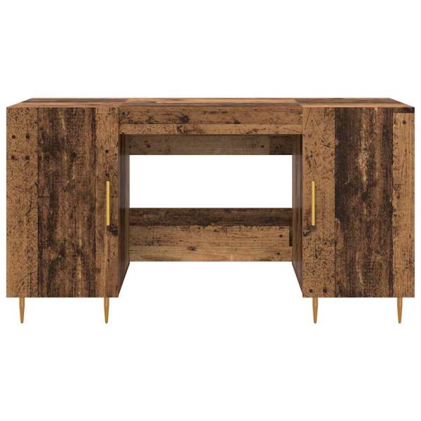 Schreibtisch mit Regal Altholz 140 x 50 x 75 cm Holzwerkstoff
