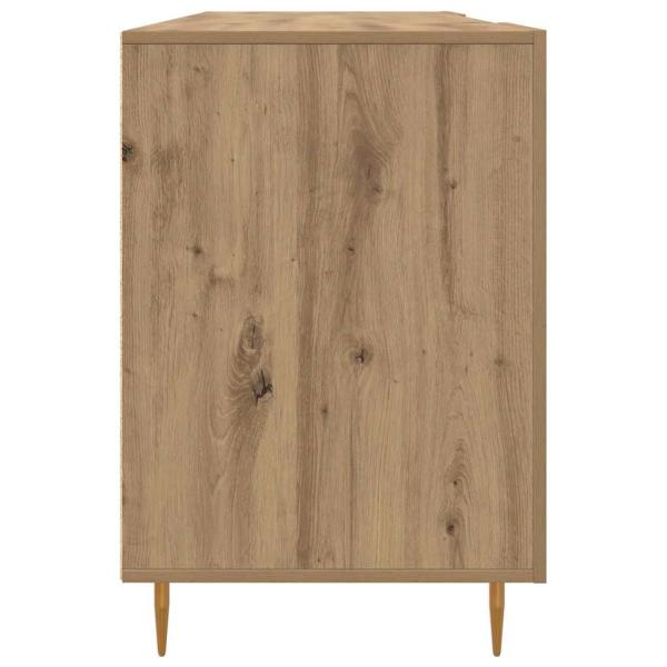 Schreibtisch Eiche handwerklich 140 x 50 x 75 cm Holzwerkstoff
