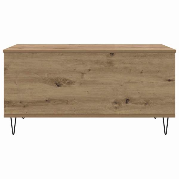 Couchtisch Eiche handwerklich 90 x 44.5 x 45 cm Holzwerkstoff