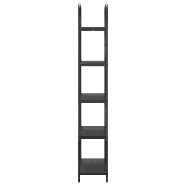 Regal Schwarze Eiche 80 x 30 x 183 cm Holzwerkstoff