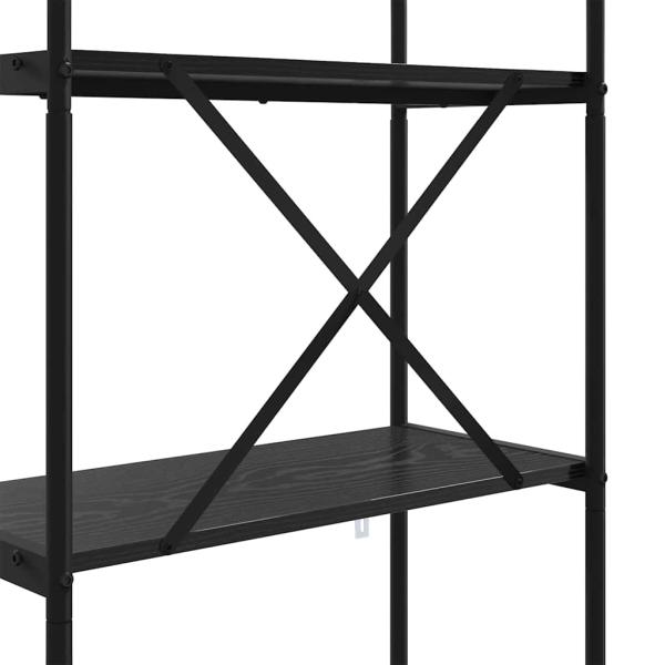 Regal Schwarze Eiche 80 x 30 x 183 cm Holzwerkstoff