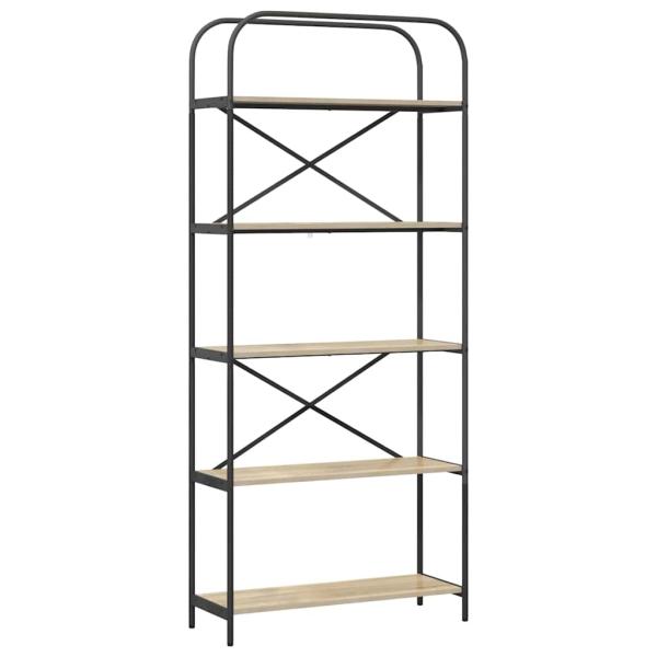 Regal Sonoma Eiche 80 x 30 x 183 cm Holzwerkstoff