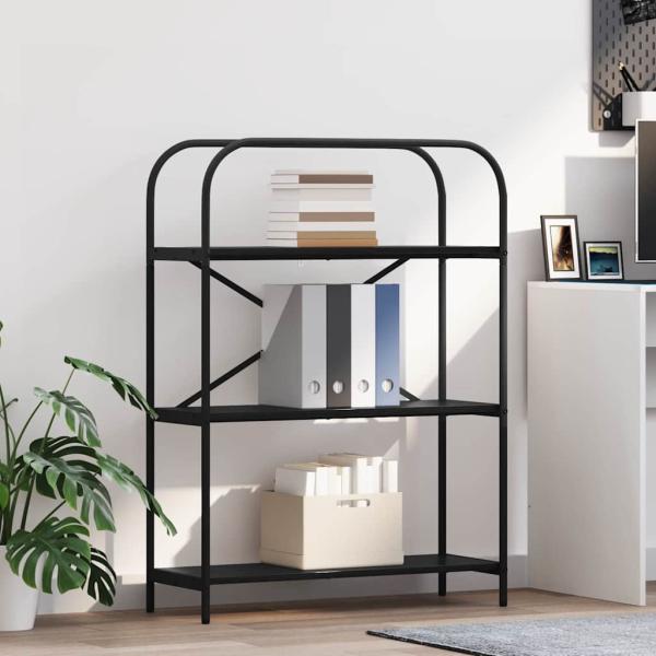 ARDEBO.de - Regal Schwarze Eiche 80 x 30 x 109 cm Holzwerkstoff