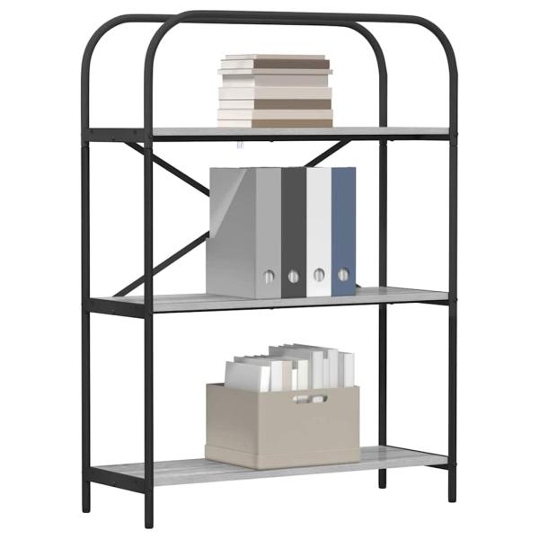 Regal Grau Sonoma 80 x 30 x 109 cm Holzwerkstoff