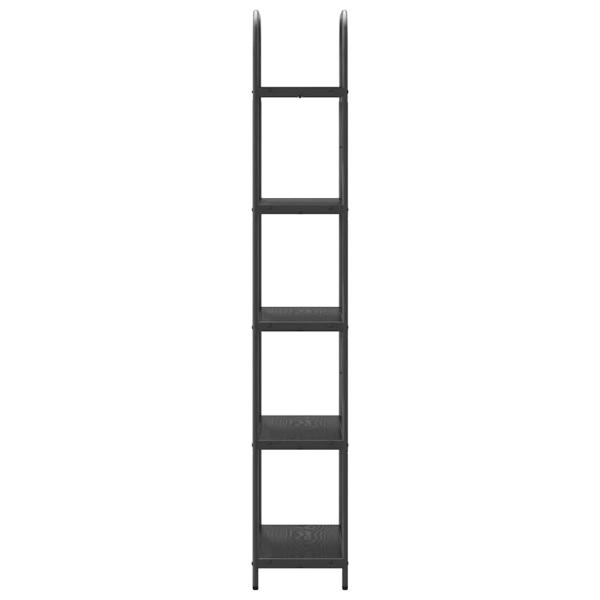 Regal Schwarze Eiche 60 x 30 x 183 cm Holzwerkstoff