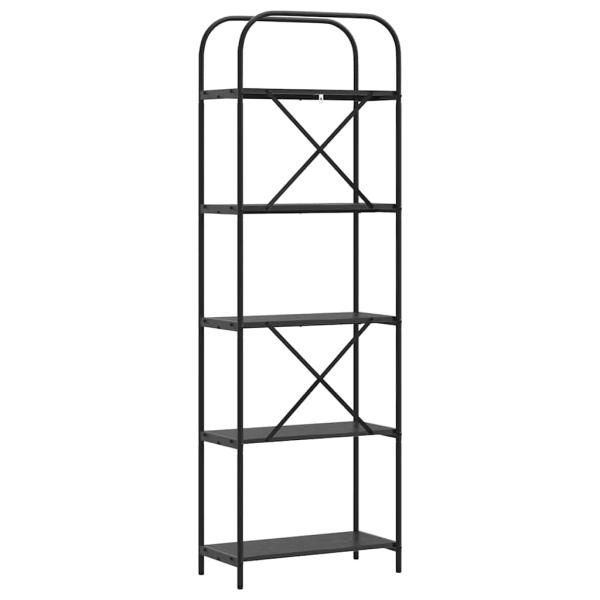 Regal Schwarze Eiche 60 x 30 x 183 cm Holzwerkstoff