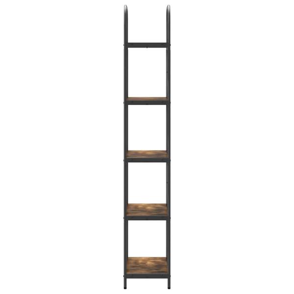 Regal Räuchereiche 60 x 30 x 183 cm Holzwerkstoff