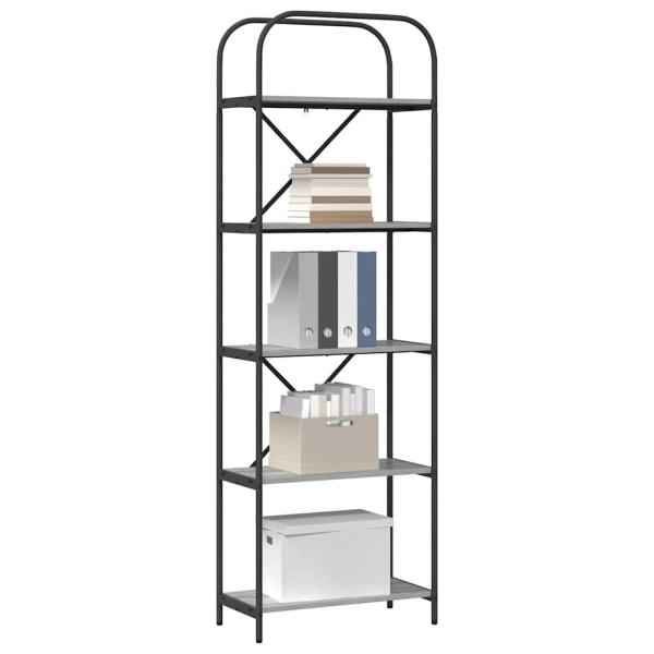 Regal Grau Sonoma 60 x 30 x 183 cm Holzwerkstoff