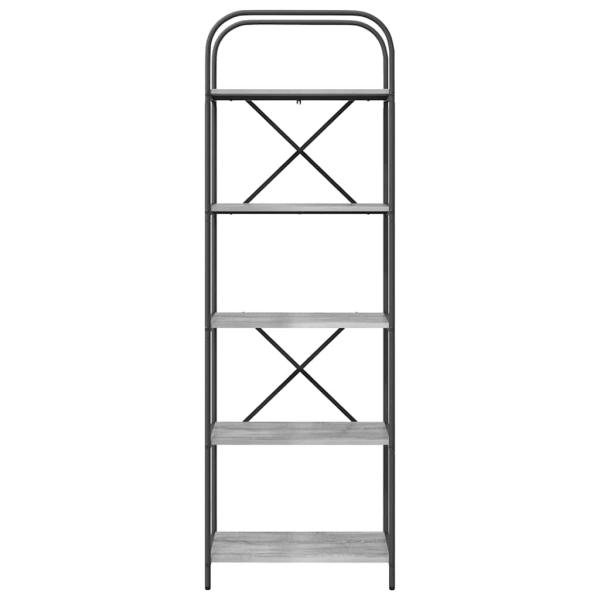 Regal Grau Sonoma 60 x 30 x 183 cm Holzwerkstoff