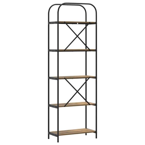 Regal Eiche handwerklich 60 x 30 x 183 cm Holzwerkstoff