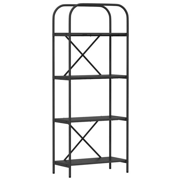Regal Schwarze Eiche 60 x 30 x 146 cm Holzwerkstoff